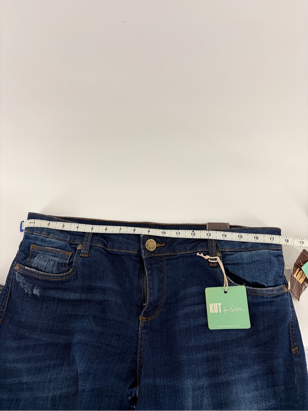 KUT from the Kloth Karen Baby Bootcut Jeans - Medium Dark Wash - 14 Tall - Picture 11 of 12